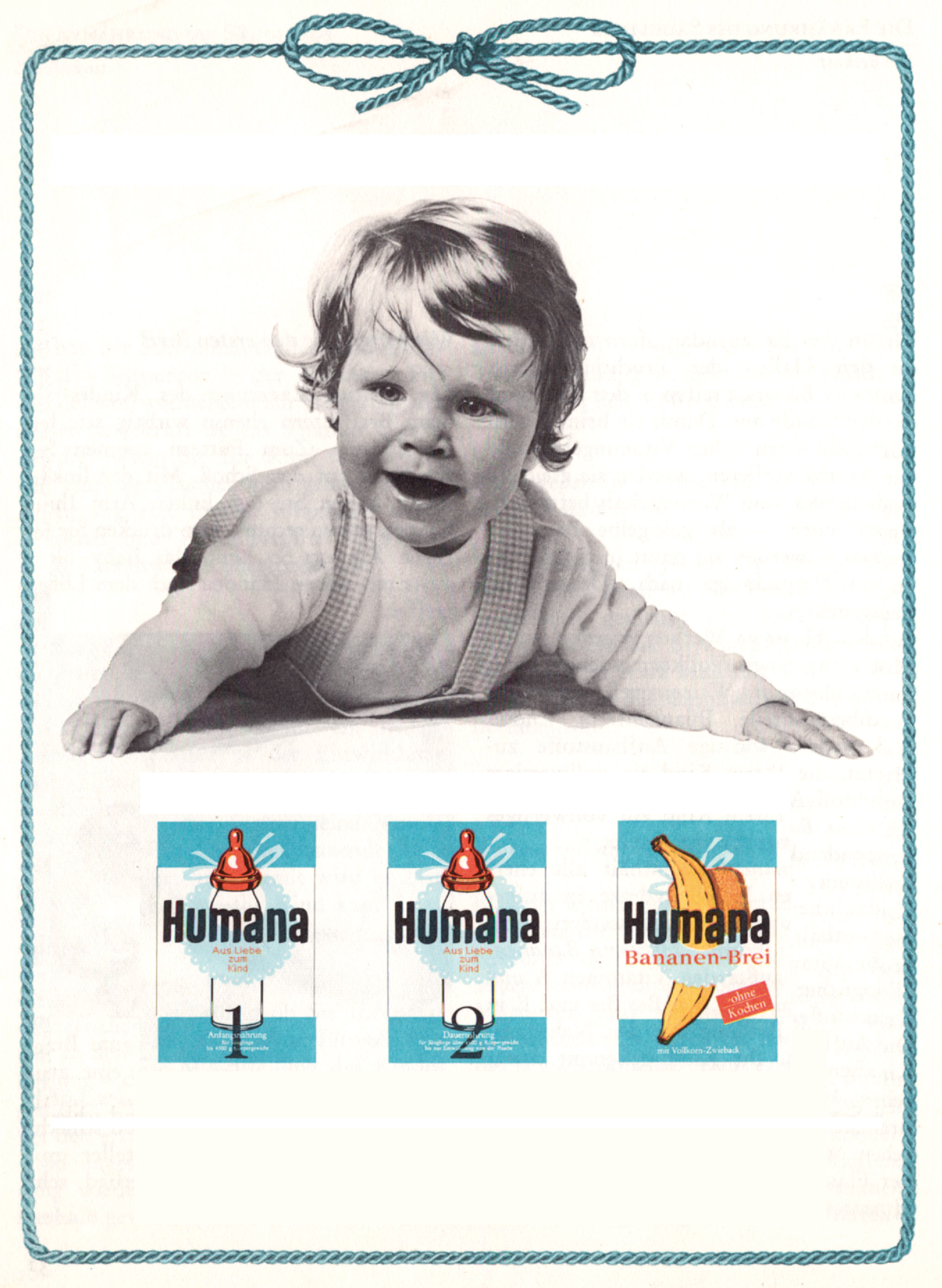 anuncio clásico de productos Humana Baby